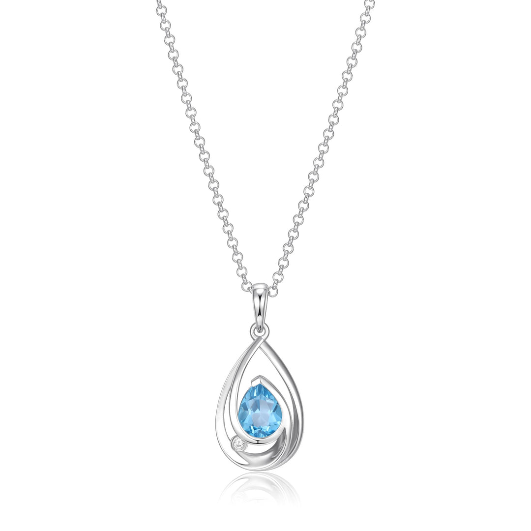 ELLE Blue Topaz Pendant
