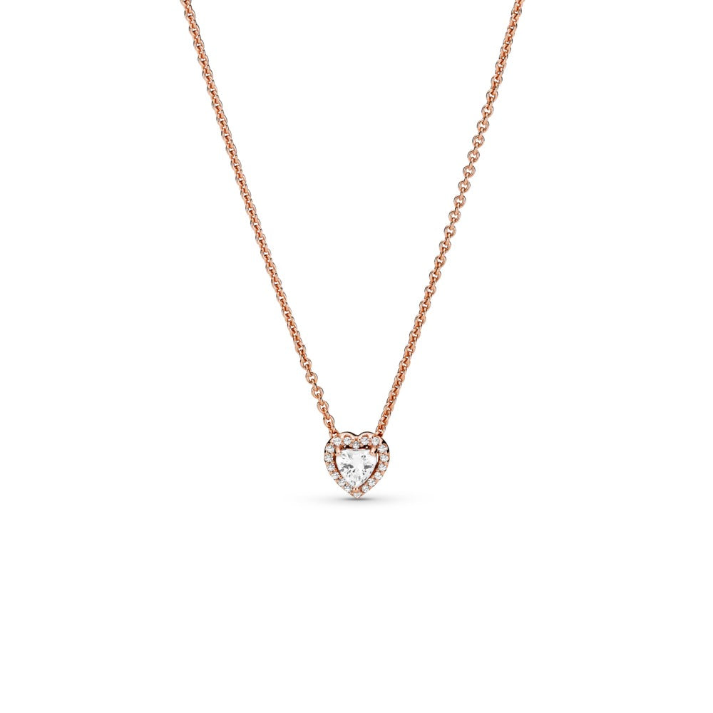 Pandora Sparkling Heart Collier Necklace, 17.7"