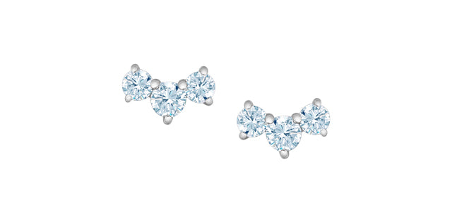 Trio Arc Lab-Grown Diamond Earrings, 0.33TDW