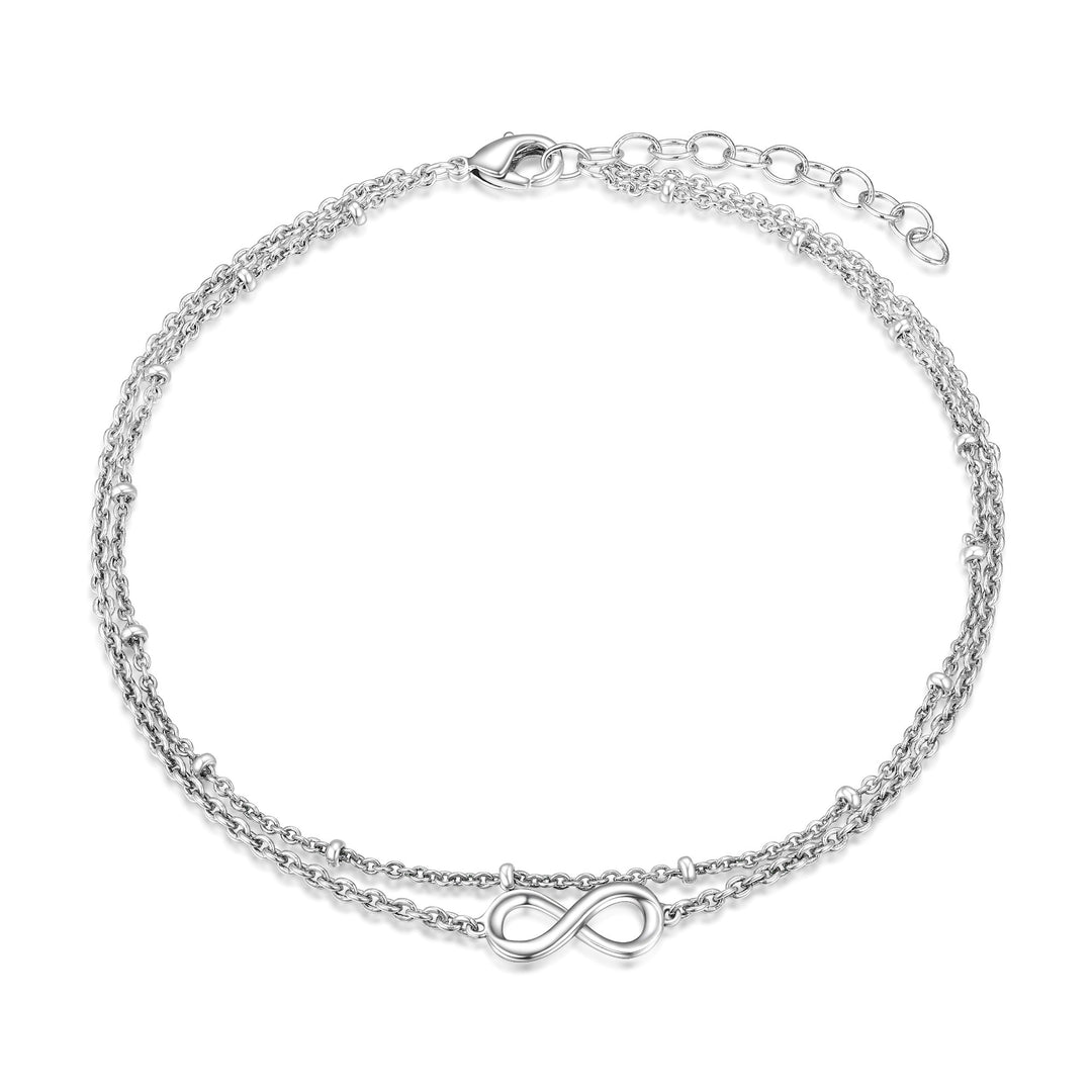 Reign sterling silver anklet