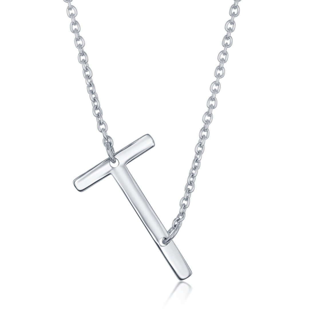 925 Sterling silver sideways '