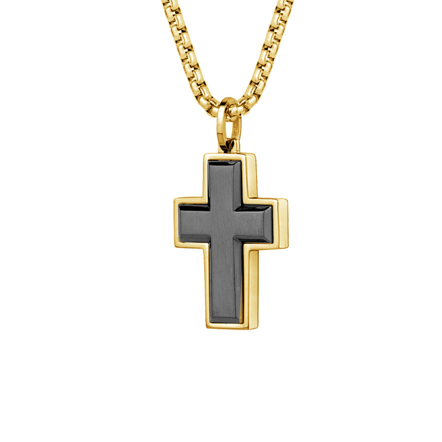 Italgem Steel Cross Pendant