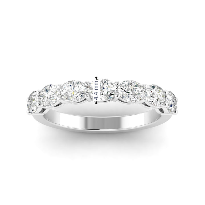 Everlee 14K Lab-Grown Ovel Diamond Band, 1.15 TDW