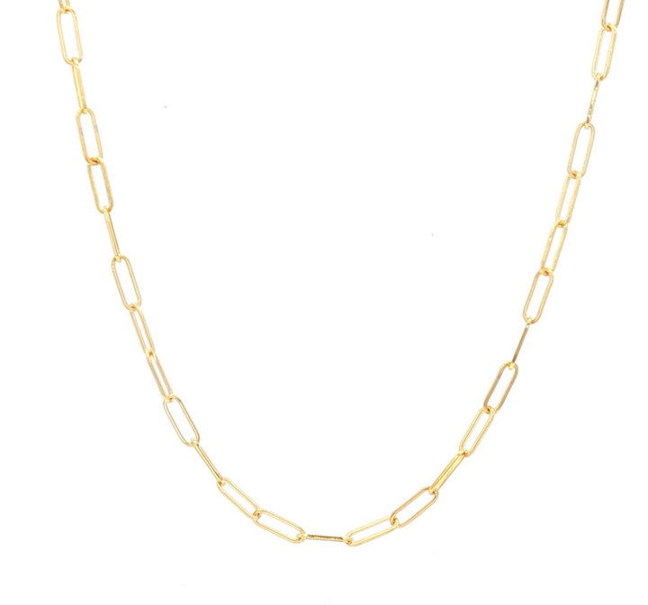 10k yellow gold 2.1mm papercli