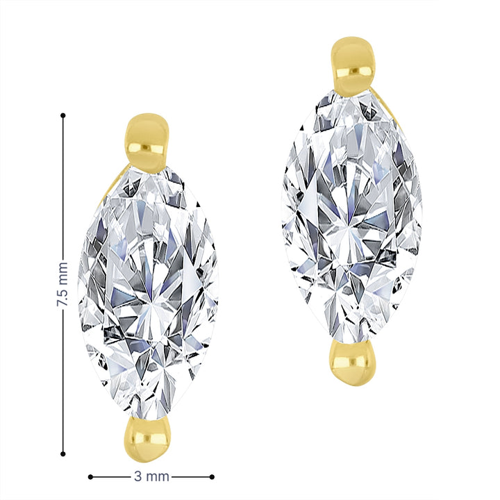 10k yellow gold stud earrings