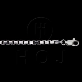 Sterling Silver Box Link Chain, 20"