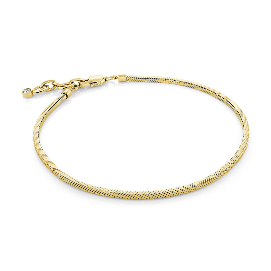 Stainless Steel Gold Plated Anklet