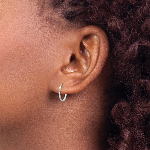 Silver Sleeper Earrings