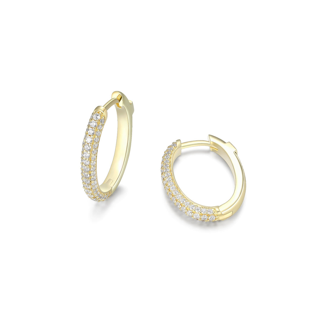 ELLE Hoop CZ Earrings