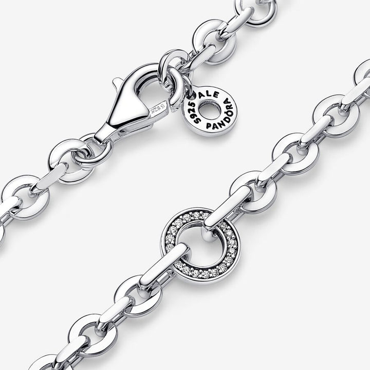 Pandora Signature Pavé Bold Chain Bracelet, 7.9"