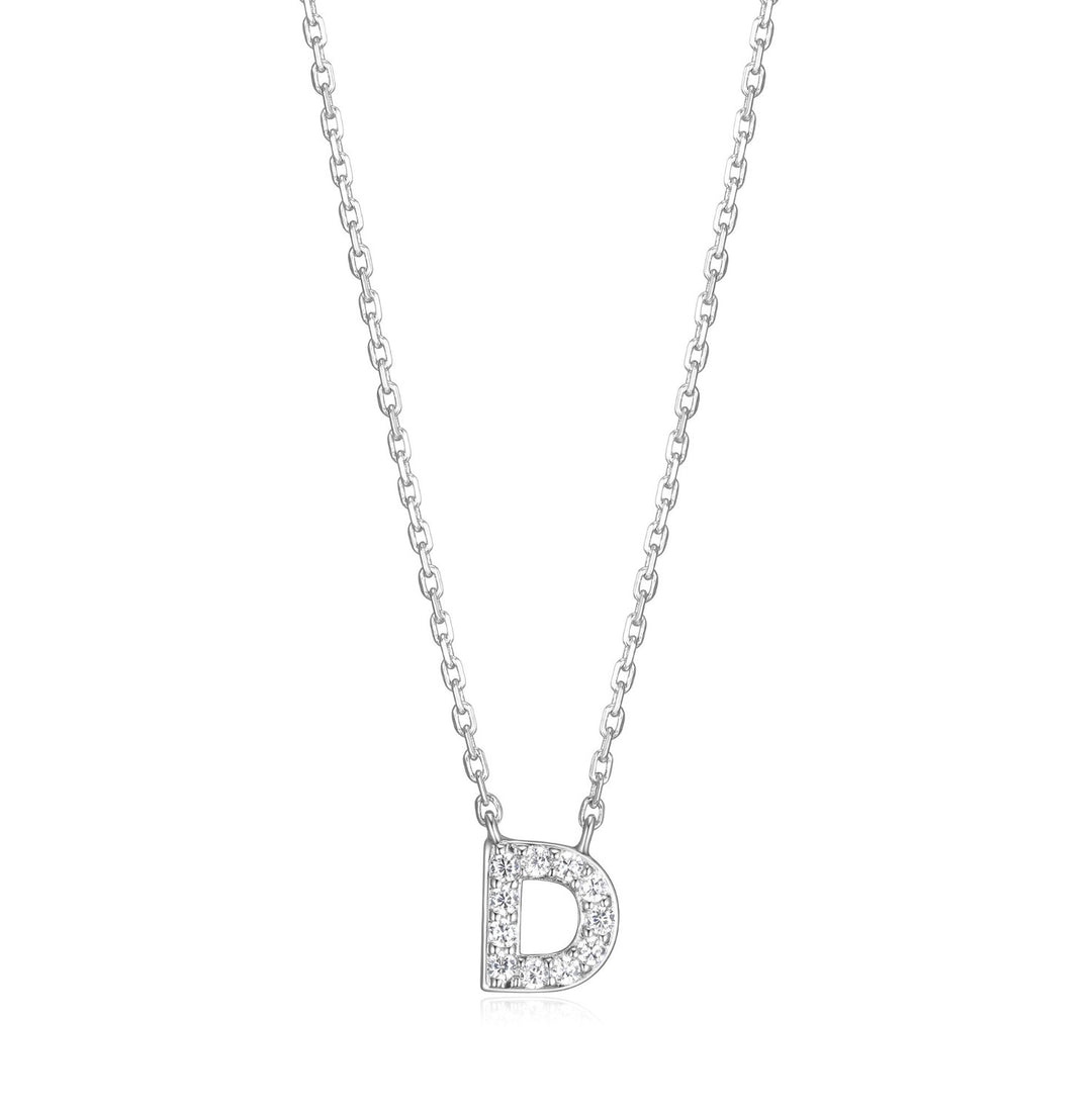 Reign Initial Necklace, D