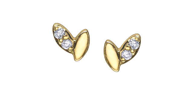 10K Diamond Stud Earrings 0.03TDW