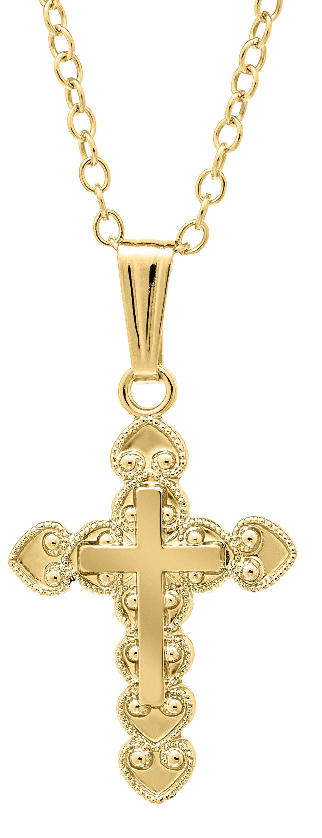 14K Gold Filled Child's Cross Pendant