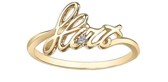 10K "Flirt" Fashion Ring