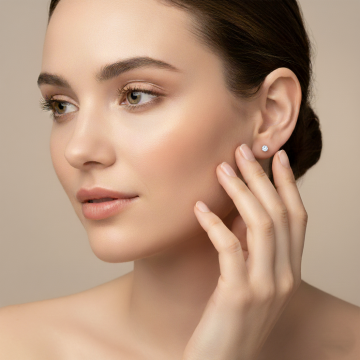 10K 3MM Cubic Zircona Studs