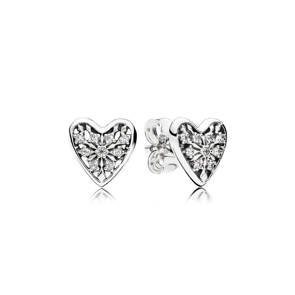 Pandora Earring; Heart of Wint
