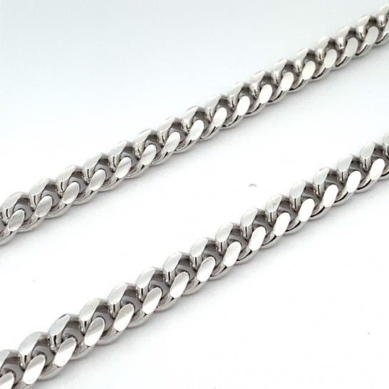 Sterling Silver Curb Link Chain, 22"