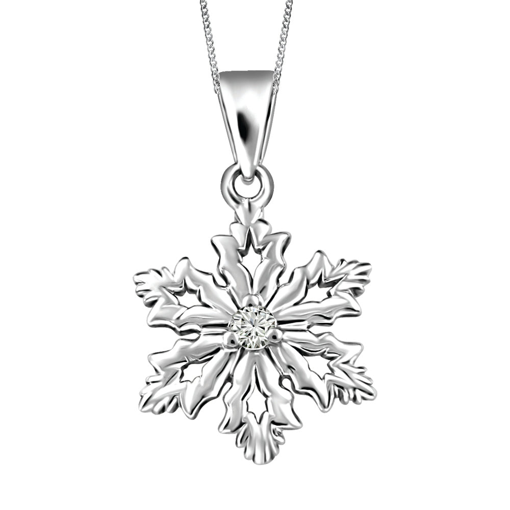 "Fire and Ice" 10k white gold