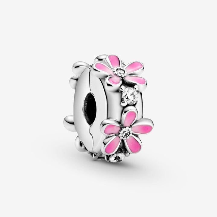 Pink Daisy Flower Clip Charm