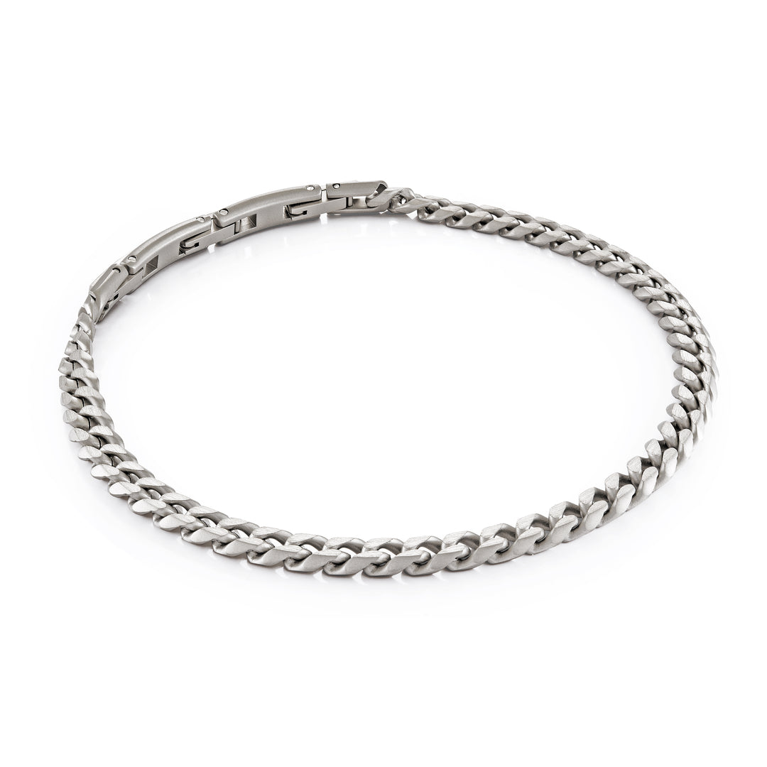 Italgem 5mm Brushed Curb Link Bracelet- 7.5"