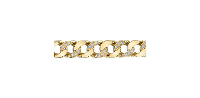 10K Diamond Curb Link Bracelet 1.00TDW