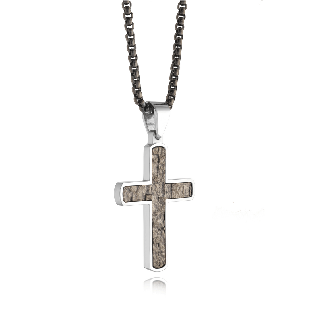 Italgem Steel Cross Pendant