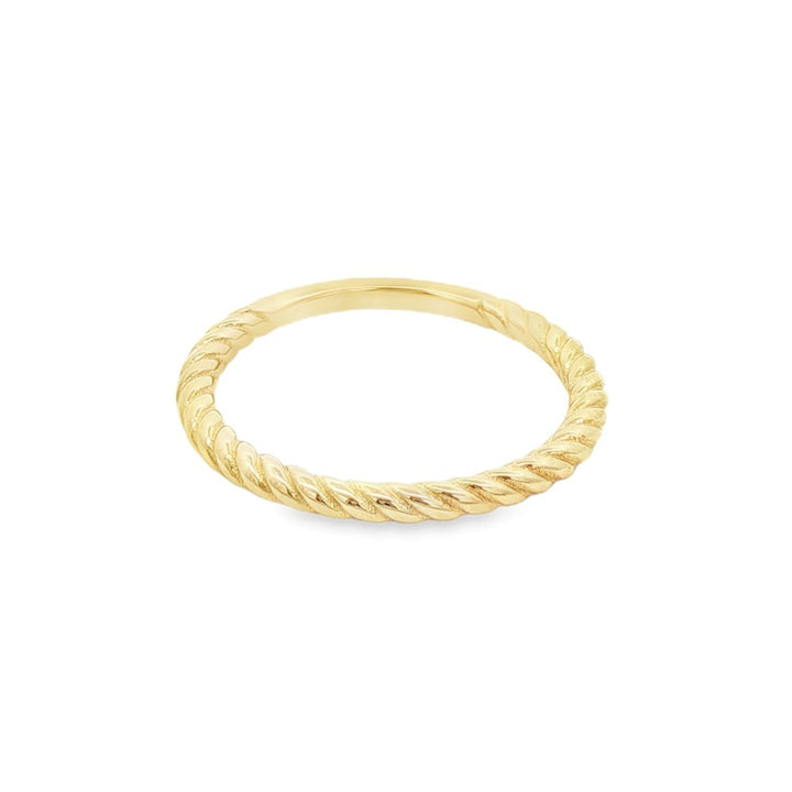 10K Spiral Pattern Ring