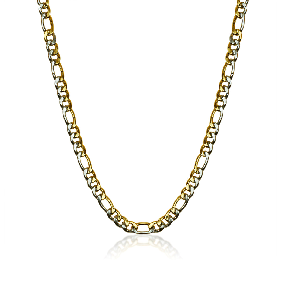 Two Tone Figaro Link Chain