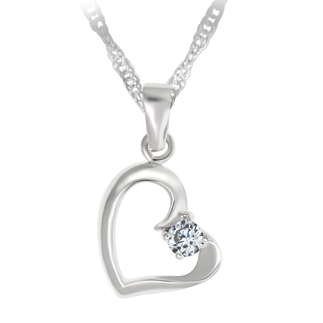 Legend Offset Heart Pendant