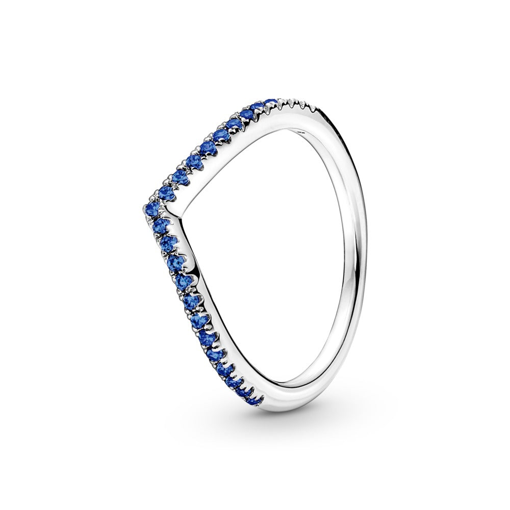 FINAL SALE- Pandora Timeless Wish Sparkling Blue Ring