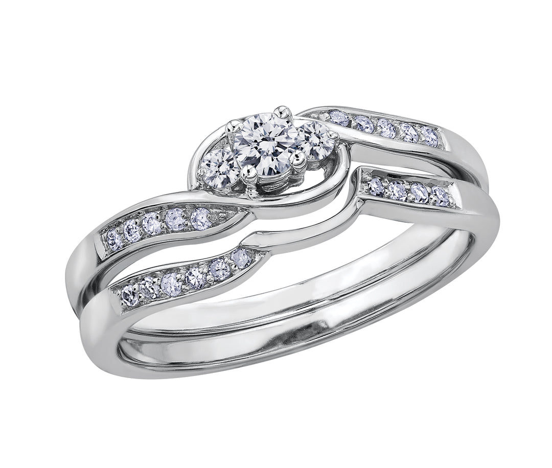 10K Diamond Engagement Ring 0.20TDW