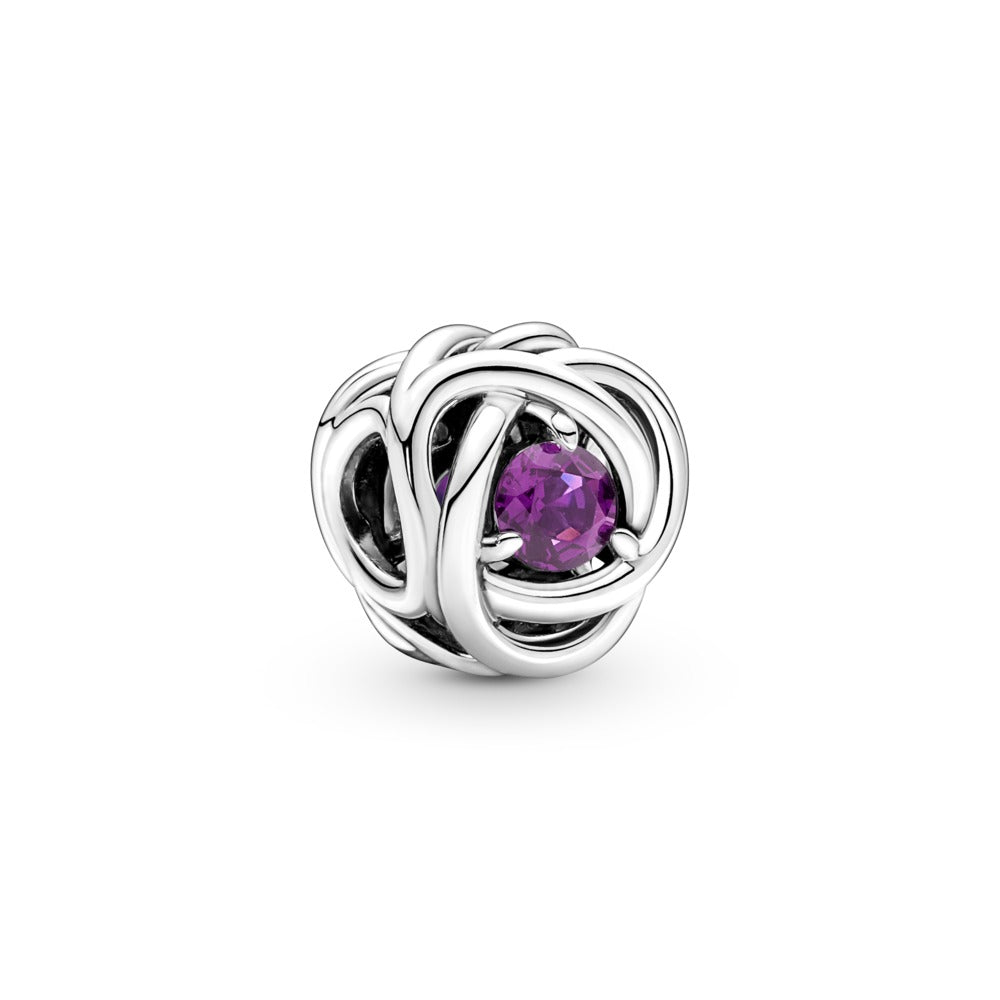 FINAL SALE- Pandora February Purple Eternity Circle Charm