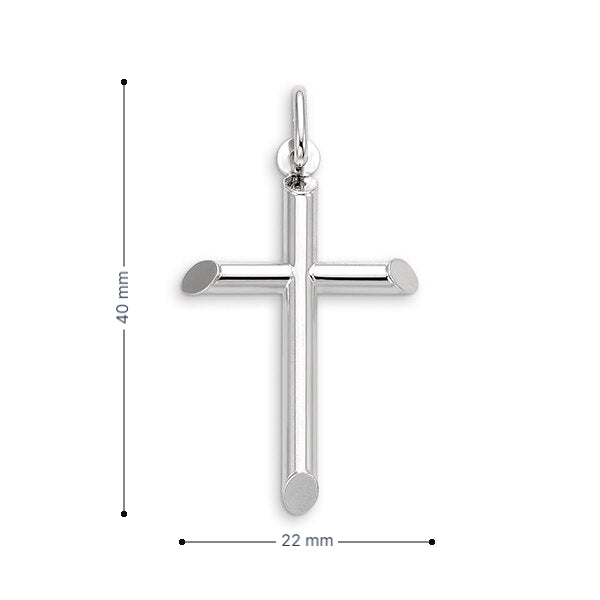 Bella Faith 10k white gold 22m