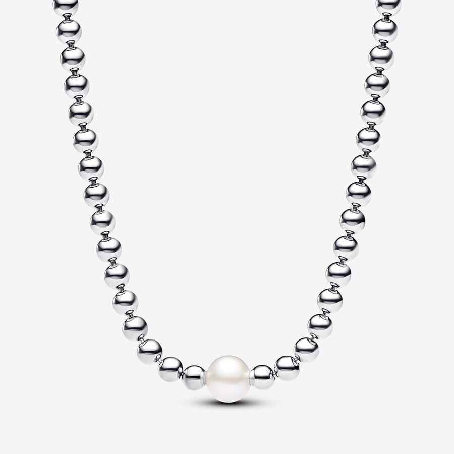 Pandora Treated Freshwater Cultured Pearl & Beads Collier Necklace