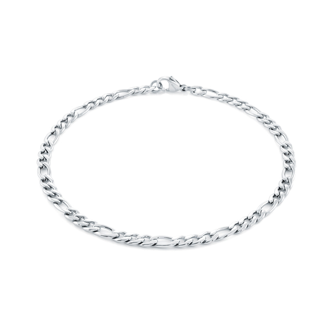 Steel Figaro Anklet- 10"