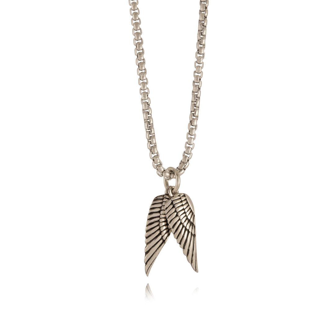 Stainless Steel Angel- Wing Necklace.