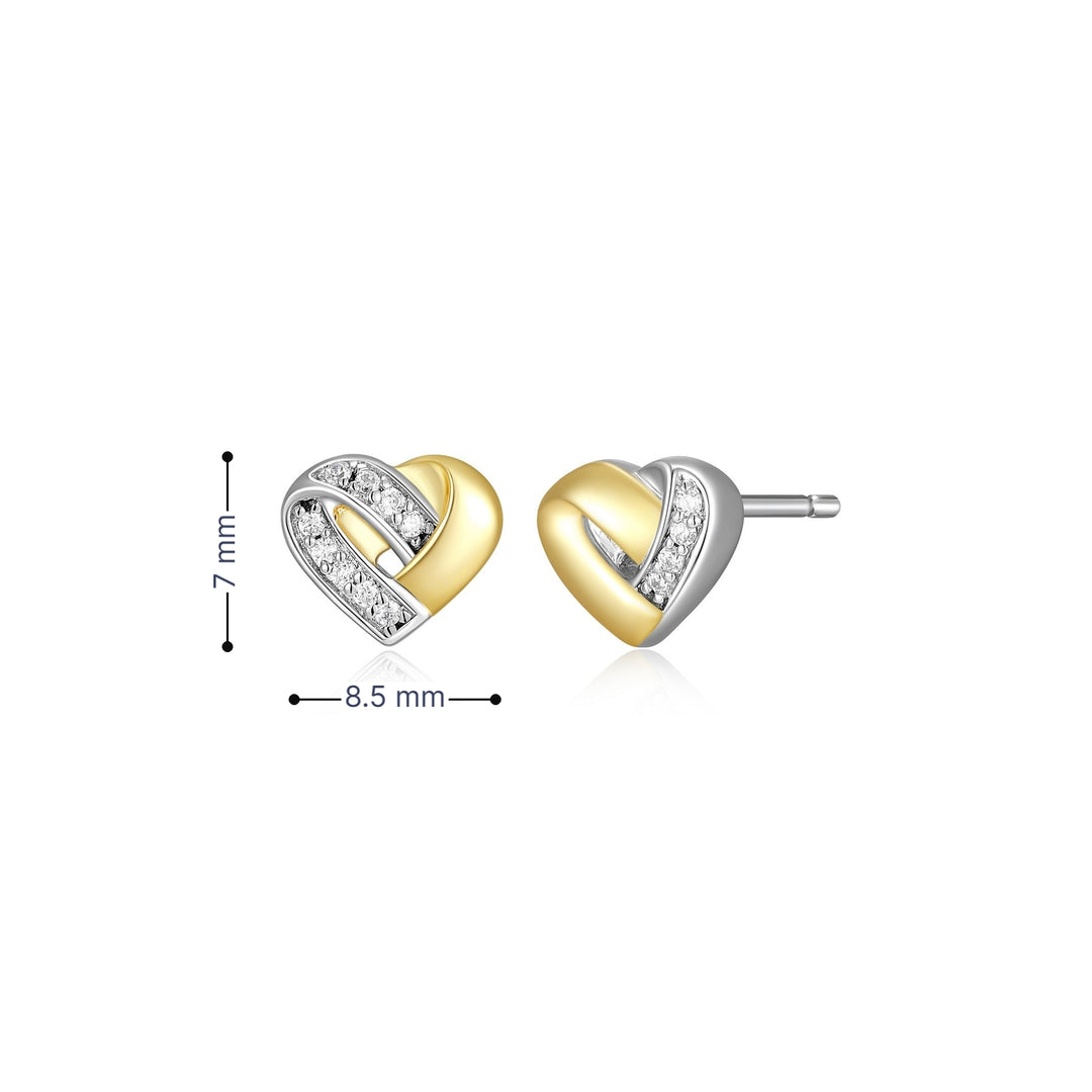 ELLE rhodium and gold-plated "