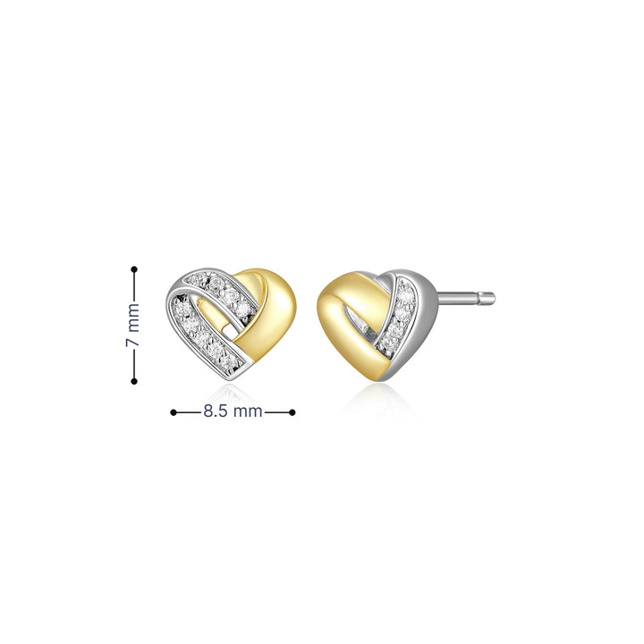 ELLE rhodium and gold-plated "