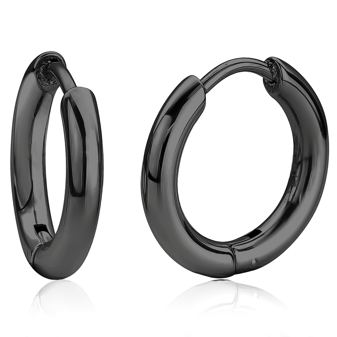 Italgem Steel black round hoop