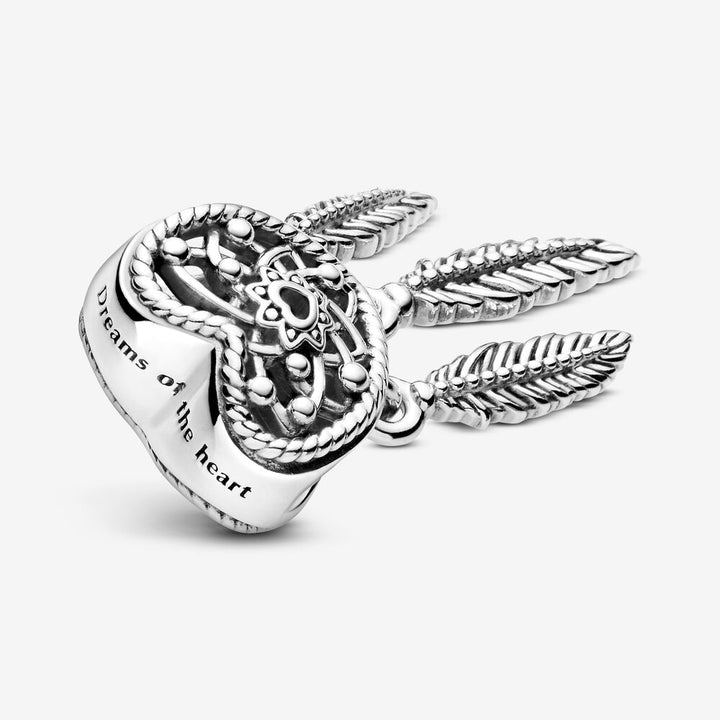 Pandora Openwork Heart & Three Feathers Dreamcatcher Charm