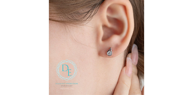 Lab-Grown Diamond Droplet Earrings, 0.25TDW