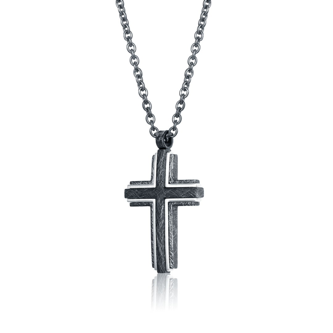 Italgem Steel Cross Pendant