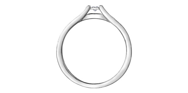 10K Multi-Stone Engagement Ring, 0.10 TDW