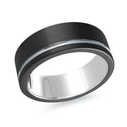 Malo Black Tungsten Ring, size 11