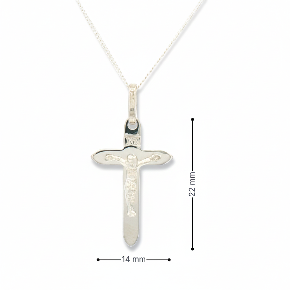 Rhodium-plated sterling silver