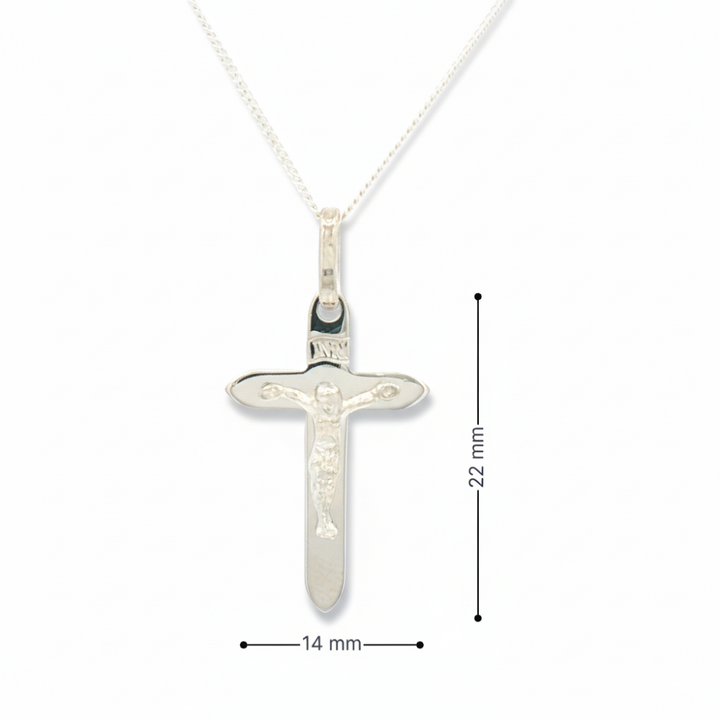 Rhodium-plated sterling silver