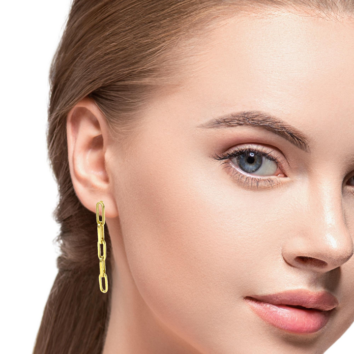 Bella 10k yellow gold papercli