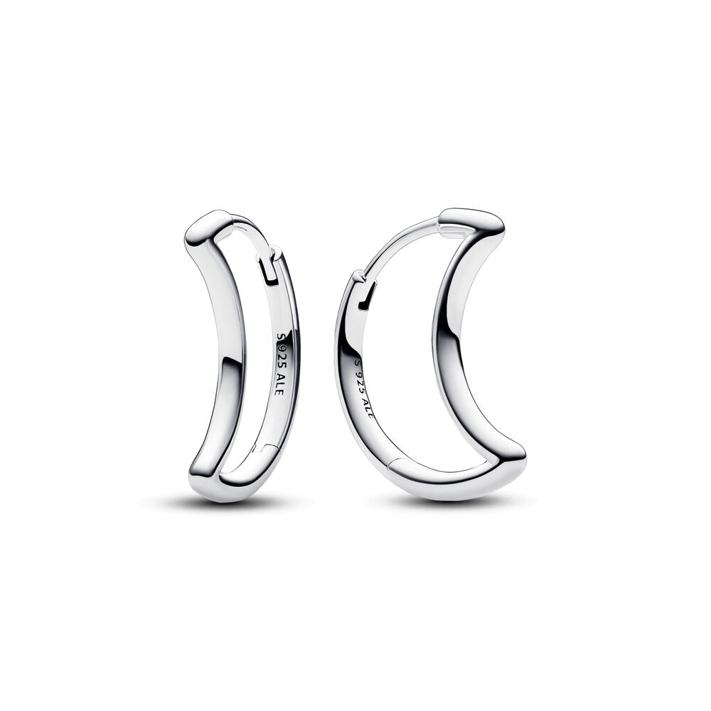Pandora Moon Hoop Earrings