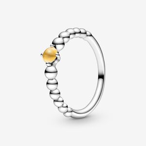 FINAL SALE - Pandora Birthstone November Honey Beaded Ring