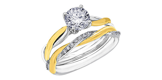 18K Eternal Flames Engagement Ring,
